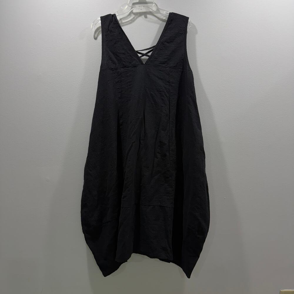 NWT Halara Black Cotton Sleeveless dress size large